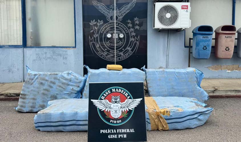 PF prende homem com 261 kg de drogas em Porto Velho/RO