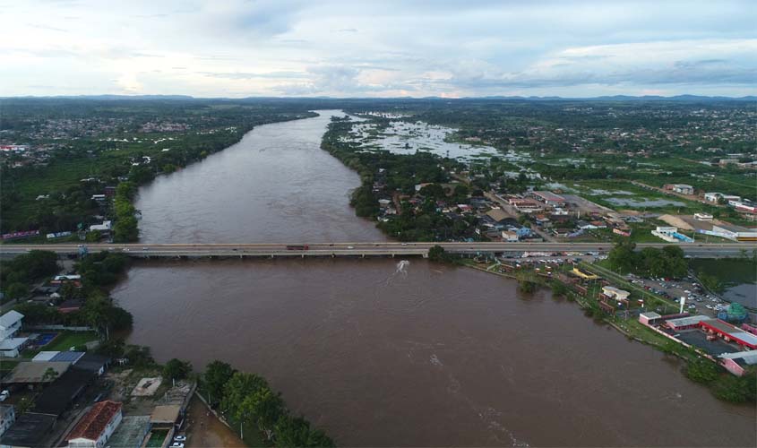 Nível do rio Machado baixou 38 cm, segundo a última leitura da Agência ANA