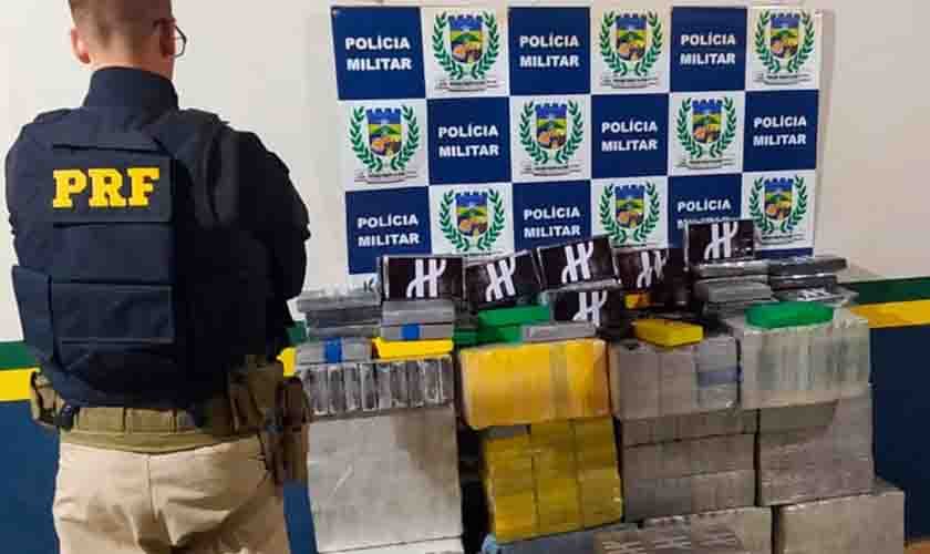 Em Rondônia, em mais uma Operação Conjunta com a PMRO, PRF participa de apreensão de quase 450 KG de Cocaína