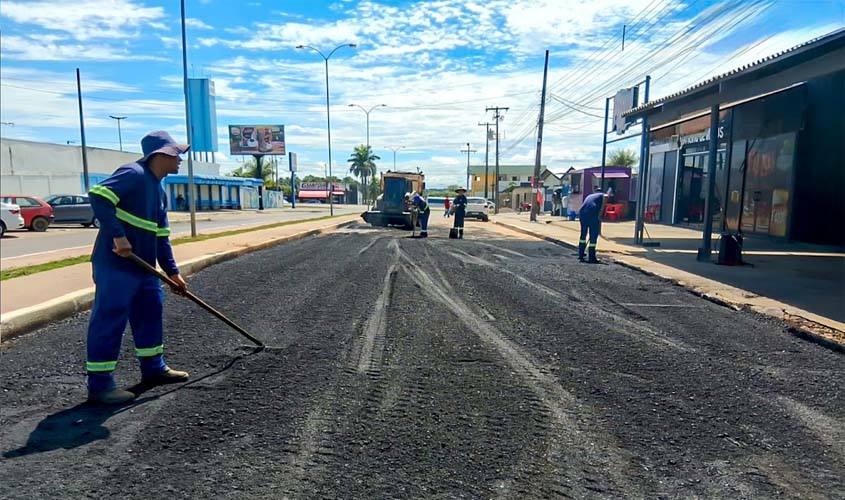 Prefeitura conclui recuperação asfáltica na Av. Clóvis Arraes