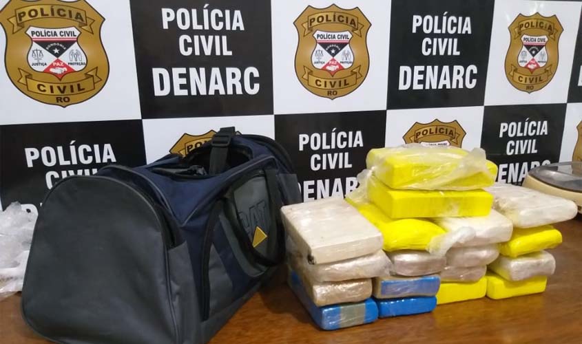 Denarc apreende 20 Kg de cocaína após intensa fuga na BR 364; três são presos