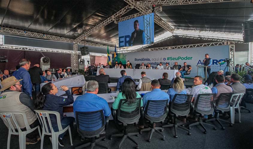 Evolução do estado de Rondônia é destaque na abertura da Sessão Itinerante da Assembleia Legislativa na Rondônia Rural Show