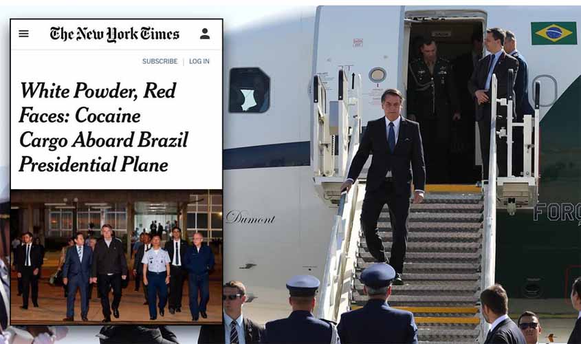 New York Times: Pó branco, rostos vermelhos: a carga de cocaína a bordo do avião presidencial