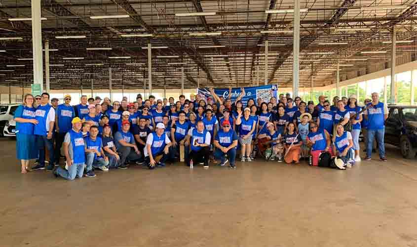 Jovens da Maranata realizam atividades do projeto evangelho sem fronteiras em Porto Velho