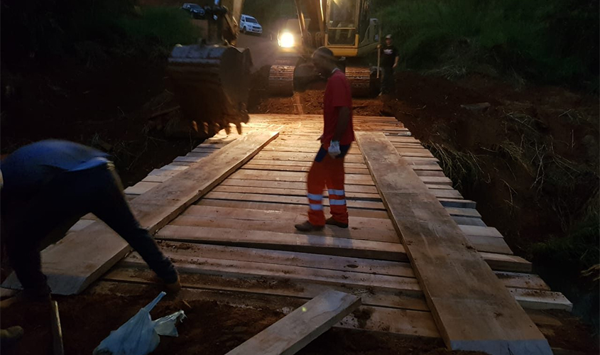 Ponte sobre o rio Segredo é recuperada em Alta Floresta