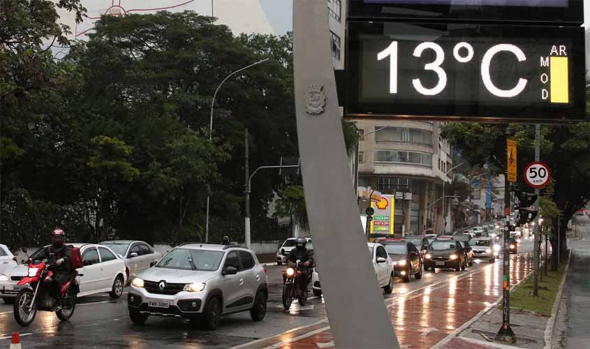 Nova massa de ar frio derrubará temperaturas em várias regiões do país