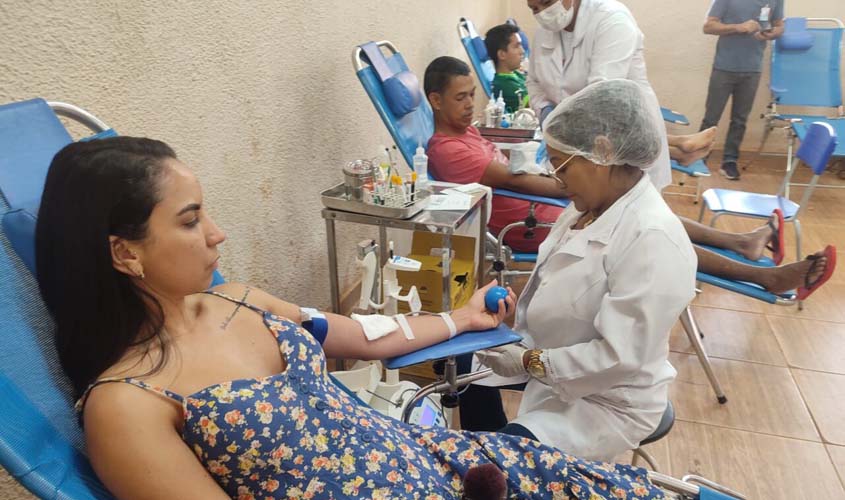 Mais de 100 bolsas de sangue são coletadas em campanha de doação em Guajará-Mirim