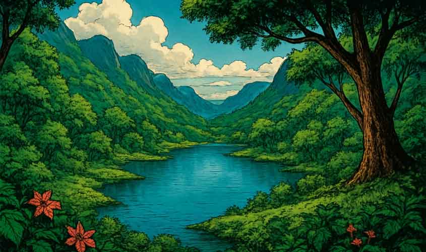 Observando a beleza da natureza