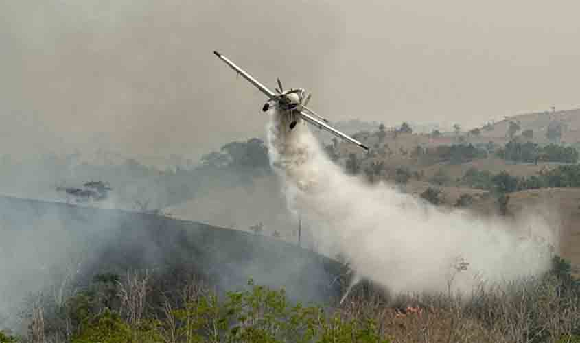 Governador Marcos Rocha garante reforço aéreo no combate aos incêndios florestais 