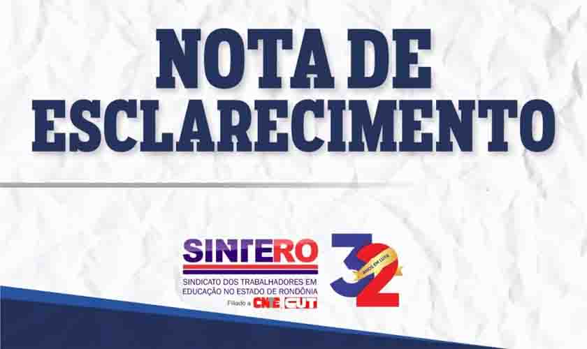 NOTA DE ESCLARECIMENTO: Pagamento de verbas rescisórias
