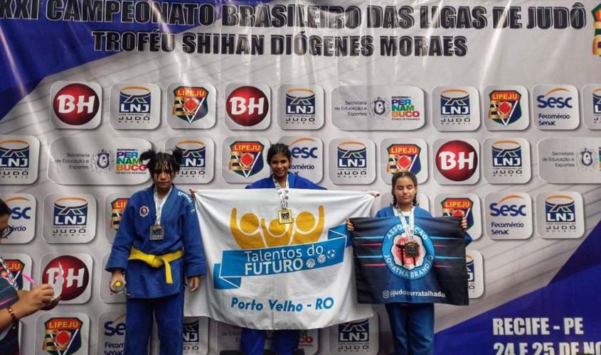 Judoca do Programa Talentos do Futuro é campeã no Campeonato Brasileiro em Pernambuco