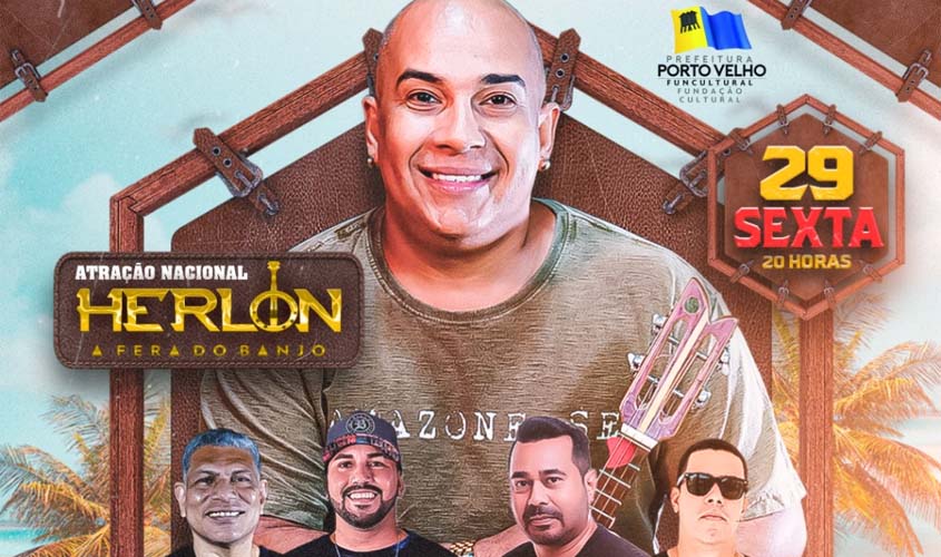 Ex vocalista do Raça, 'Herlon, A Fera do Banjo', se apresenta nesta sexta no Mercado Cultural 