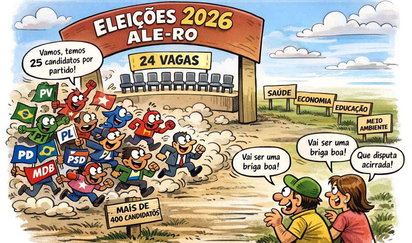 17 partidos disputarão eleições 2026 da Assembleia em RO