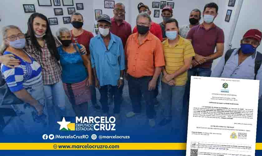 Deputado Marcelo Cruz parabeniza à Associação dos Produtores Rurais Nova Esperança da Comunidade Rancho Alegre em Candeias do Jamari