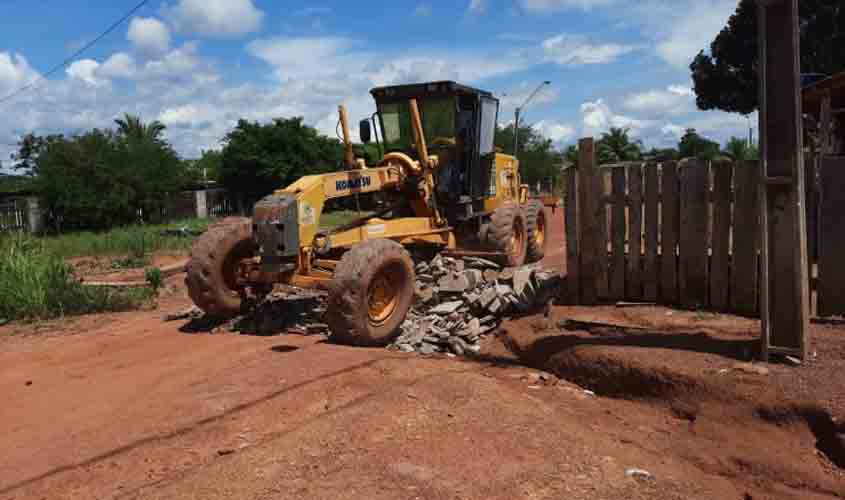 Prefeitura realiza obras estruturantes em Vista Alegre do Abunã