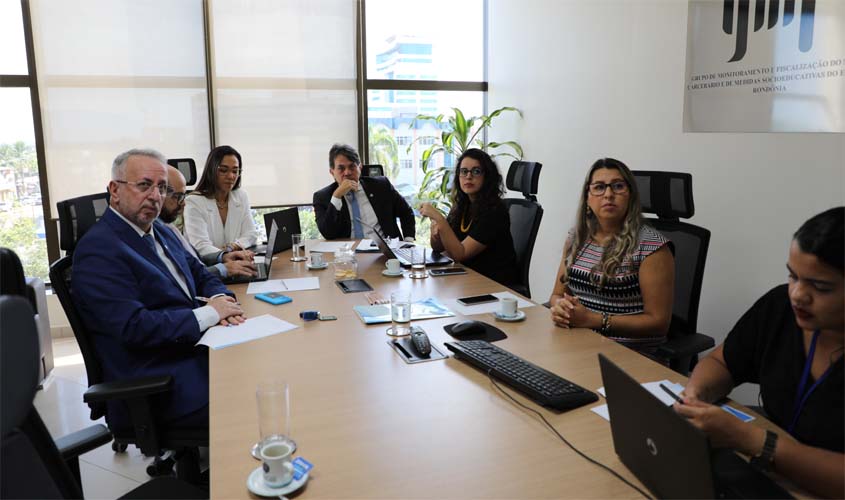 Sistema socioeducativo é tema de reunião do GMF, em Rondônia, com juiz auxiliar da Presidência do CNJ 