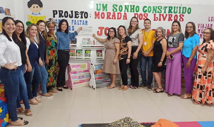 Escola rural que teve projetos contemplados com verbas pecuniárias em Rolim de Moura recebe visita de juíza da comarca