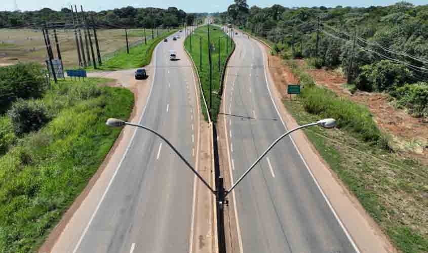 Prefeitura finaliza primeira etapa do projeto de modernização da iluminação da BR-364