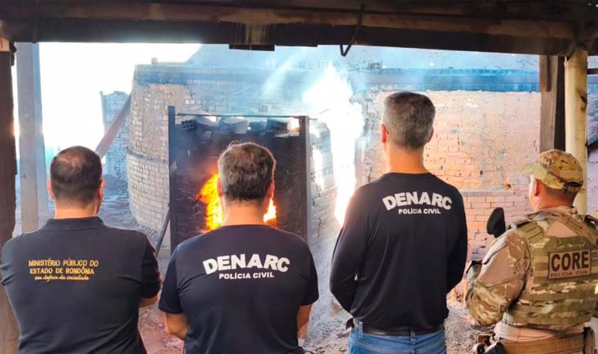 MPRO acompanha incineração de drogas na capital