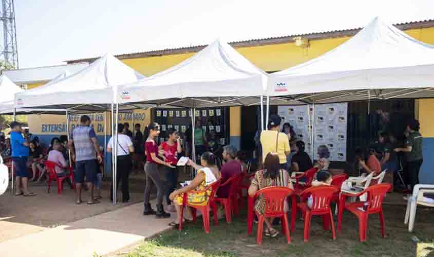 Projeto leva serviços de assistência social, saúde, educação e lazer aos bairros e distritos de Porto Velho