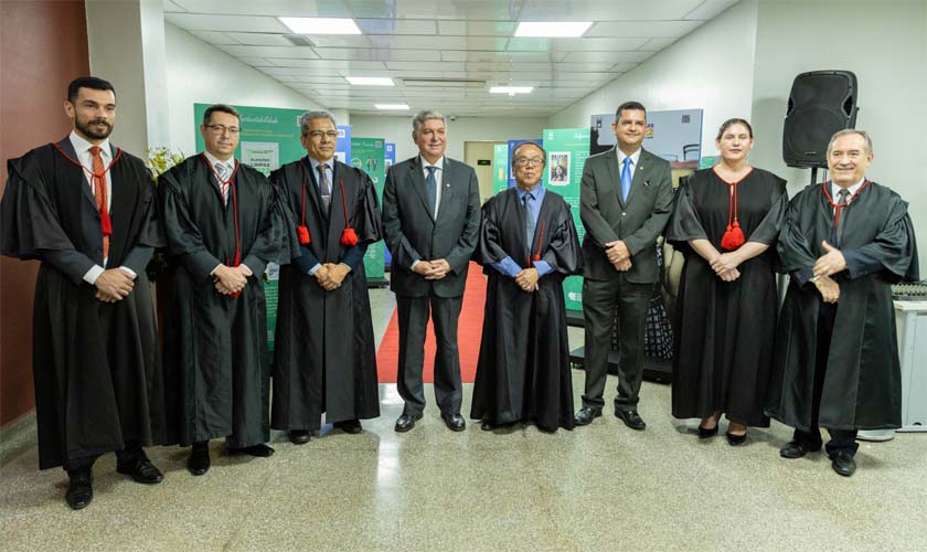 Presidente e juiz auxiliar do TJRO são homenageados na galeria de ex-presidentes e ex-diretores do TRE-RO