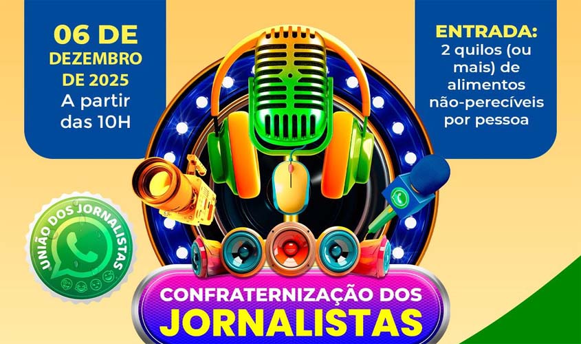 13ª Festa dos Jornalistas de Rondônia será em 6 de dezembro