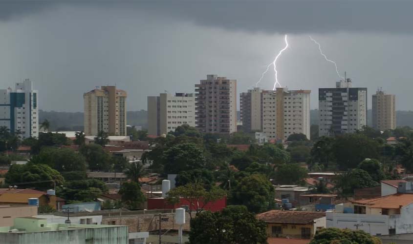 Porto Velho terá chuva e máxima de 35°C nesta quarta-feira