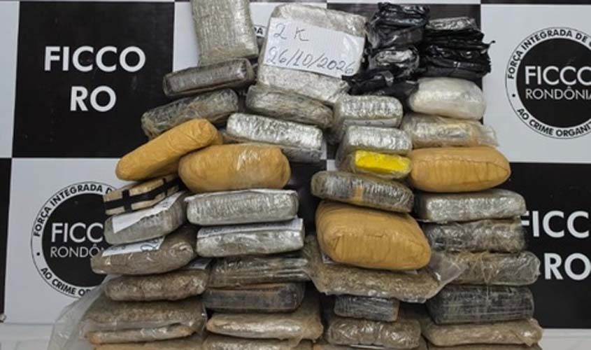 FICCO/RO apreende 57 kg de drogas em Porto Velho