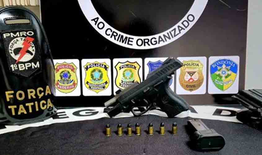 FICCO/RO realiza apreensão de arma de fogo de uso restrito