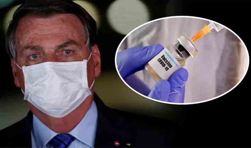 Bolsonaro diz que vacinação contra Covid-19 não é sua responsabilidade e cobra fabricantes