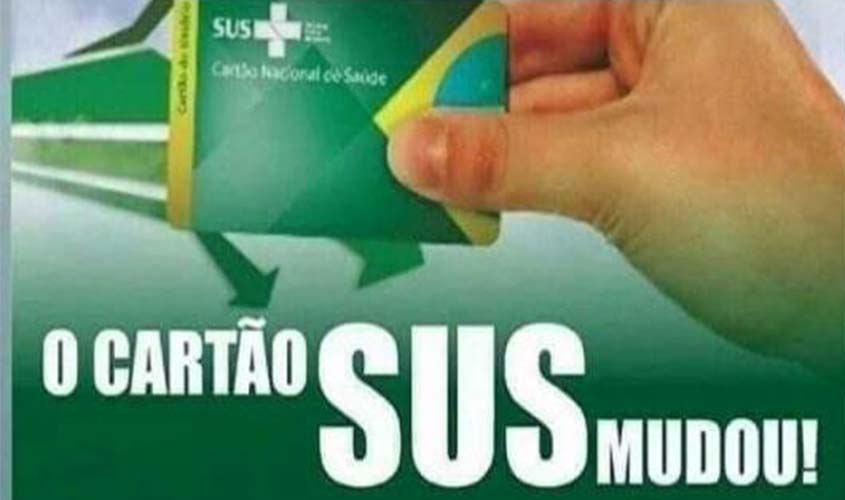 Prefeitura pede para população a atualização do cartão SUS