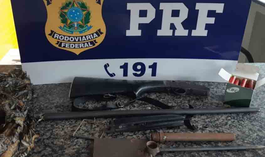 PRF apreende quatro armas de fogo na manhã desta sexta-feira