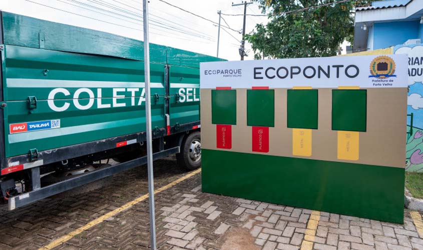 Prefeitura de Porto Velho entrega primeiro Ecoponto e caminhão para coletar material e levar aos catadores