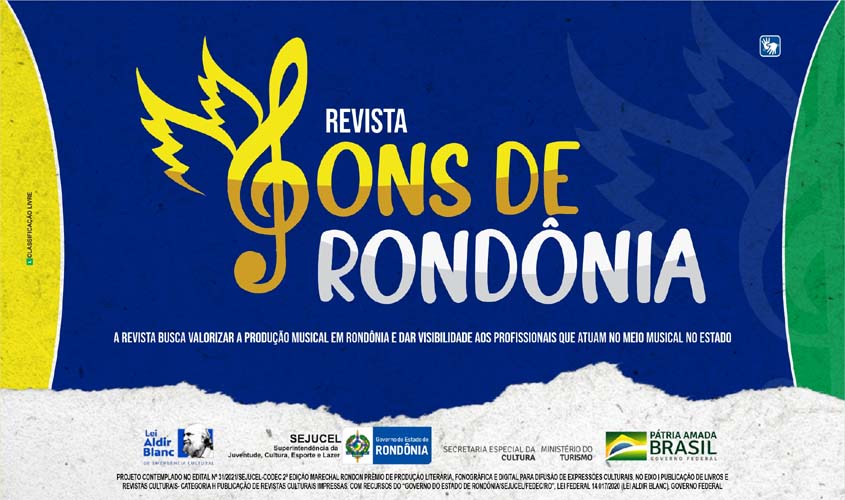Revista Sons de Rondônia é lançada e distribuída gratuitamente em RO