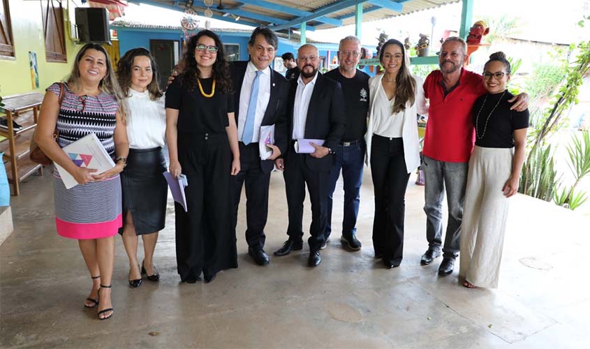 Integrantes do MP acompanham novos juízes em visita institucional à ACUDA em Porto Velho