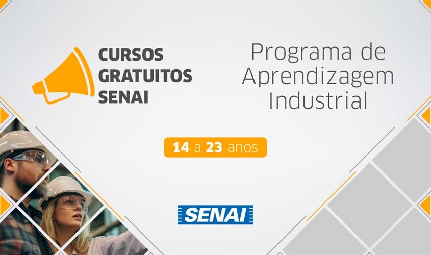 SENAI-RO anuncia mais de 1800 vagas para 30 cursos gratuitos