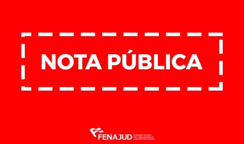 FENAJUD repudia fala desrespeitosa de magistrado em posse de servidores em Rondônia