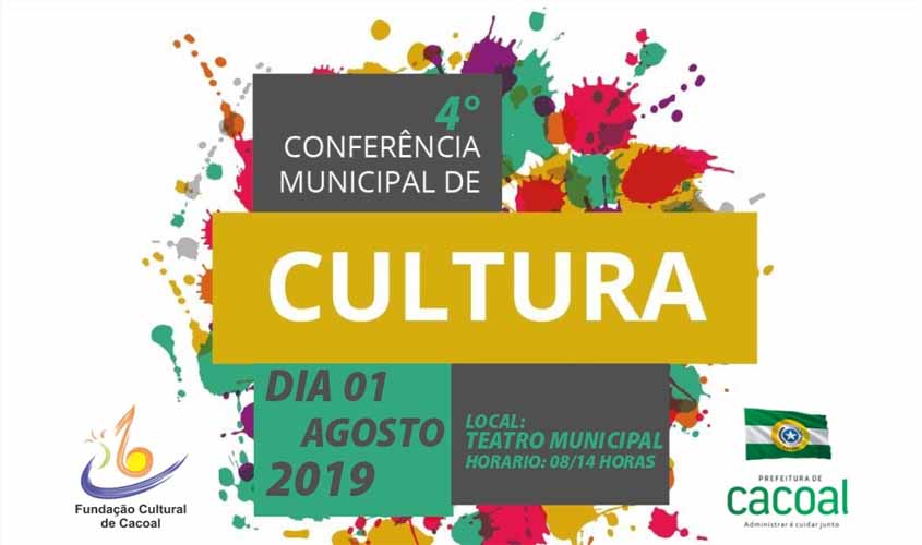 4ª Conferência municipal de cultura será nesta quinta-feira
