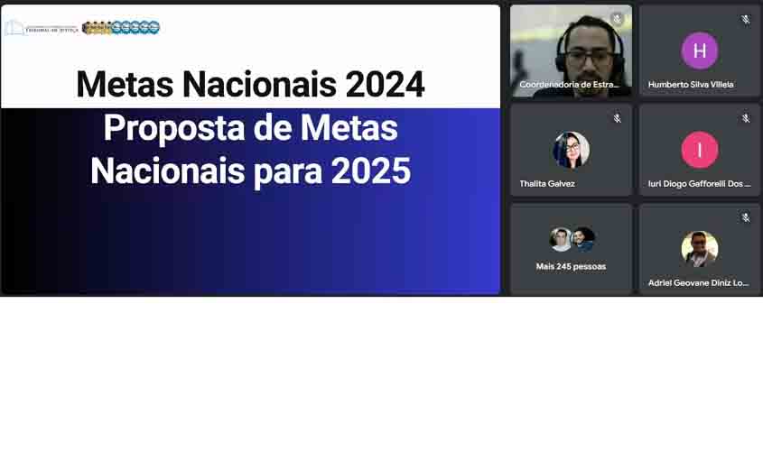 TJRO realiza reunião sobre Metas 2025 com quase 500 participantes