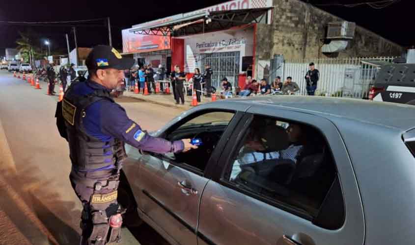 Para reforçar segurança no trânsito, operação Lei Seca Nacional é realizada simultaneamente em seis municípios rondonienses