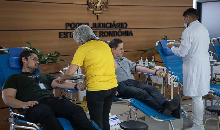 TJRO reforça doação de sangue e cadastro de medula