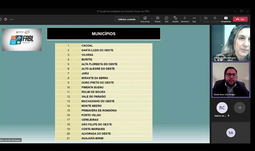 Fundo de Reconstituição do MPRO homologa resultado de Chamamento Público para doação de veículos e mobiliários a 21 municípios
