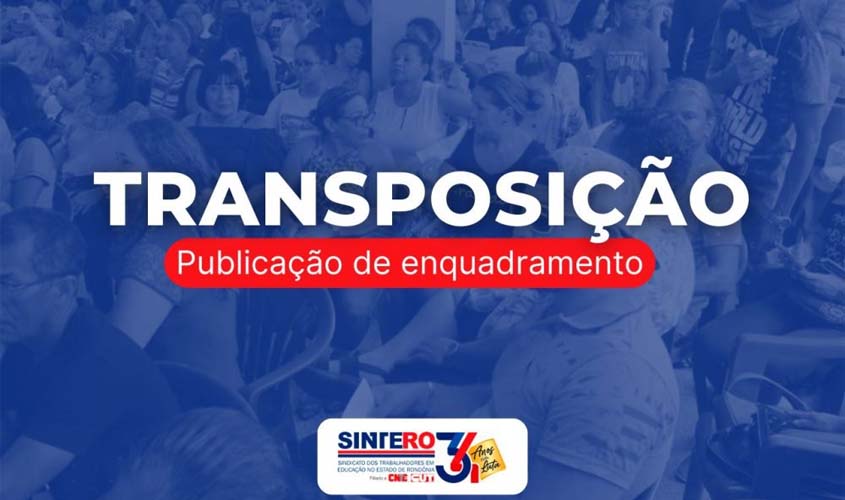 DOU publica enquadramento de servidores do Estado