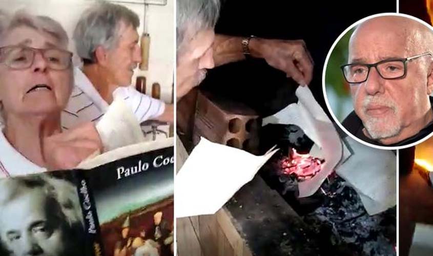 Bolsonaristas queimam livros de Paulo Coelho, que diz que cena lembra nazismo (vídeo)