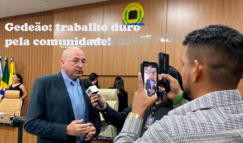 Gedeão Negreiros equilibra gestão da Câmara e atenção à cidade