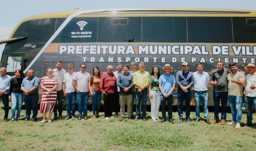 Novo ônibus reforça transporte de pacientes em Vilhena