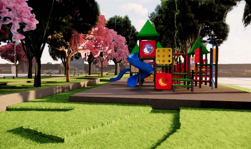 Crea-RO e comunidade revitalizam praça no bairro Marechal Rondon