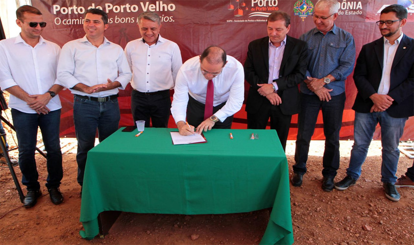 Assinada ordem de serviço para construção da nova sede administrativa do Porto Público de Porto Velho