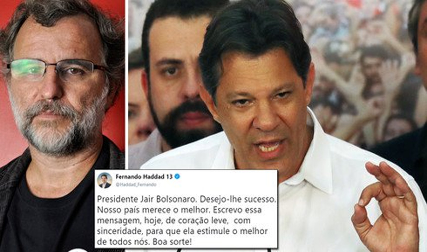 Sobre o tweet de Haddad para Bolsonaro