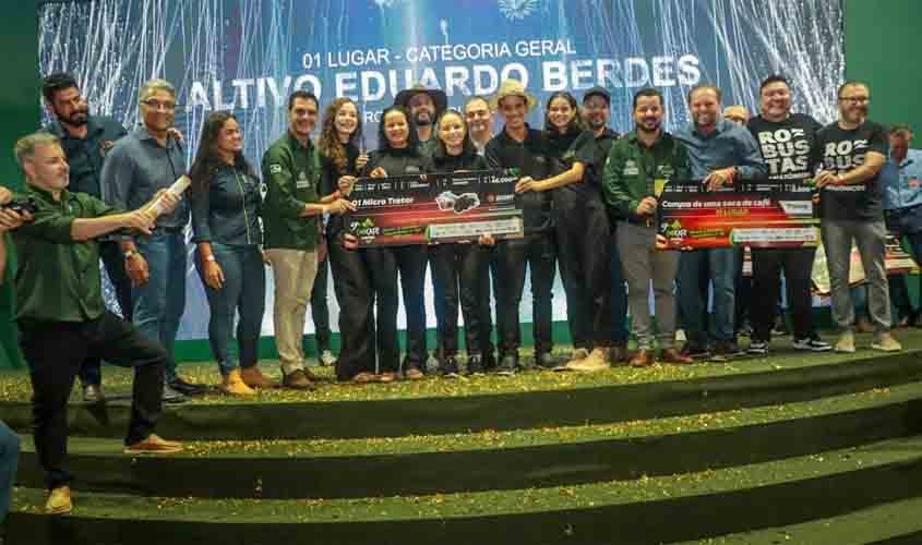 Produtores de café de Rondônia recebem premiação no 9º Concafé